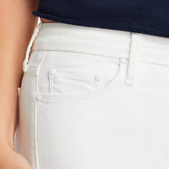 MOTHER THE ROLLER FRAY HIGH RISE WIDE LEGS JEANS IN FAIREST THEM ALL S. 33P - Picture 6 of 9